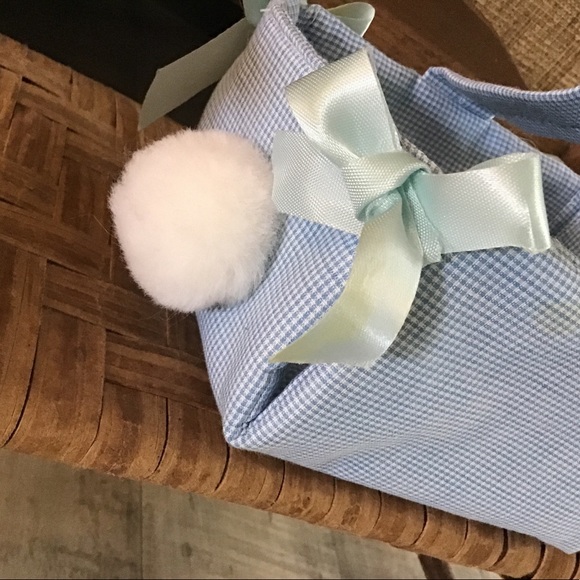 Gingham bunny basket. Vintage - Picture 9 of 9